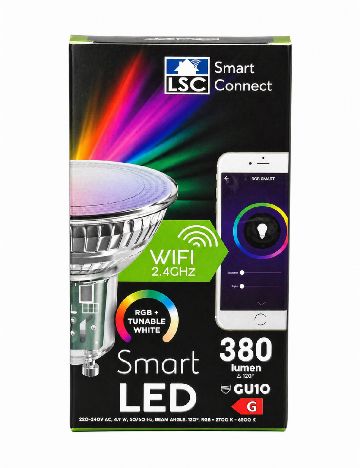 Bec inteligent pentru spoturi GU10 LSC, mix culori