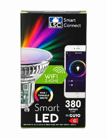 Bec inteligent pentru spoturi GU10 LSC, mix culori