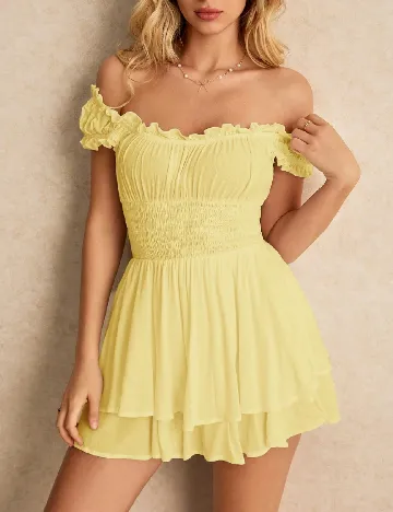 Salopeta SHEIN, galben