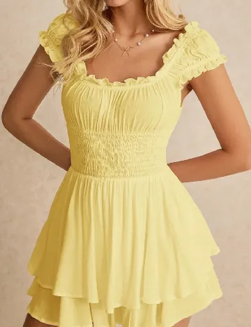 Salopeta SHEIN, galben