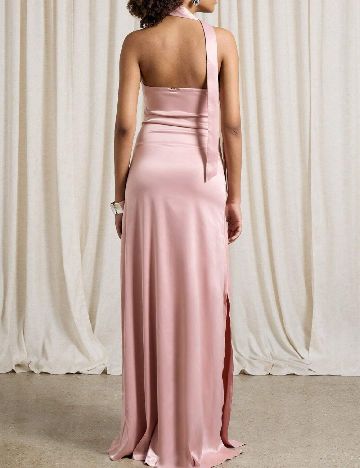 Rochie lunga AiiRZ, roz pudra