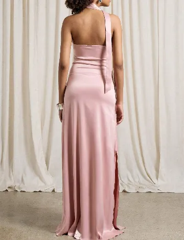 Rochie lunga AiiRZ, roz pudra