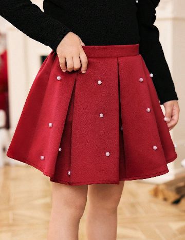 Fusta Shein Kids, rosu