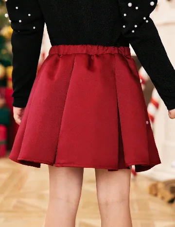 Fusta Shein Kids, rosu