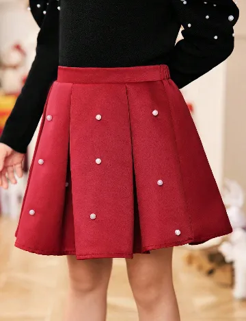 Fusta Shein Kids, rosu