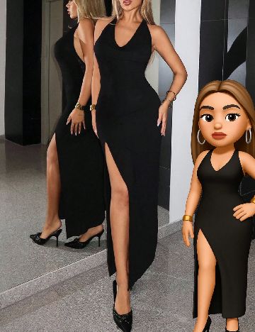 Rochie lunga SHEIN, negru