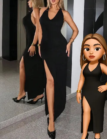 Rochie lunga SHEIN, negru