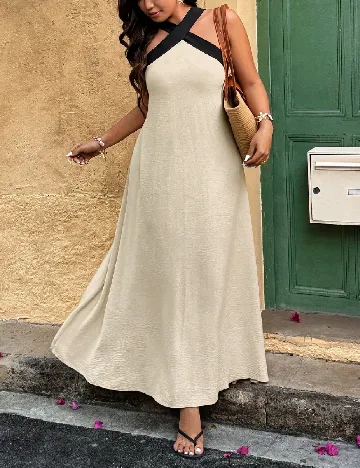 Rochie lunga SHEIN CURVE, crem