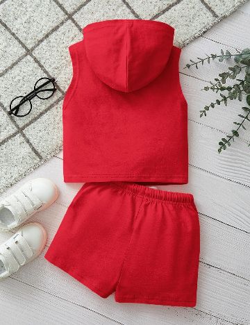 Compleu Shein Kids, rosu