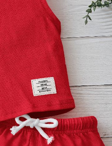 Compleu Shein Kids, rosu