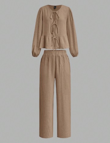 Compleu SHEIN, maro deschis