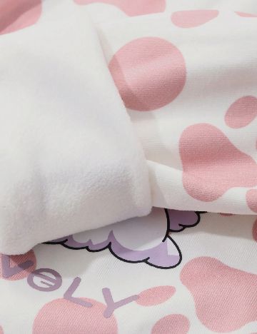 Pijama Dazy, roz/alb