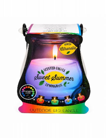 Lumanare parfumata cu LED ACTION, mix culori