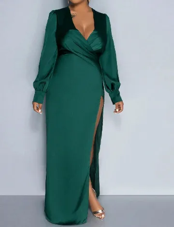 Rochie lunga SHEIN CURVE, turcoaz