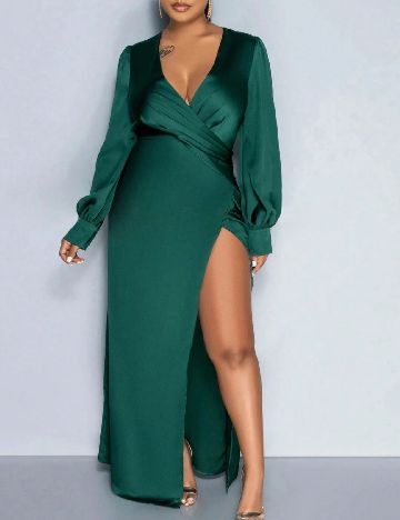 Rochie lunga SHEIN CURVE, turcoaz