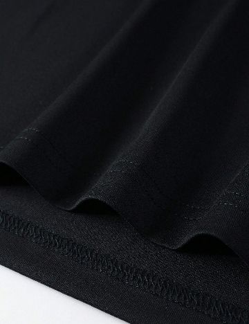 Bluza Oversize SHEIN, negru/alb