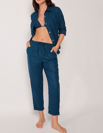 Pantaloni Calzedonia, albastru