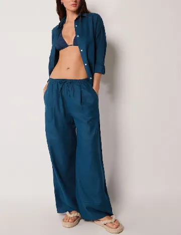 Pantaloni Calzedonia, albastru