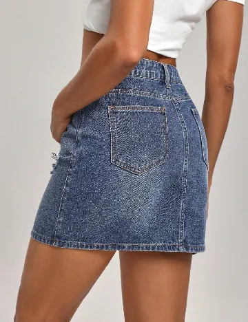 Fusta SHEIN, albastru