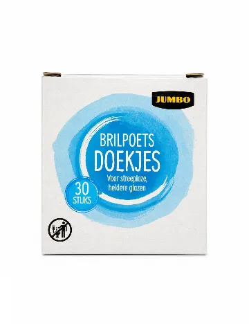 Lavete pentru curățarea ochelarilor, 30 bucati ACTION, alb