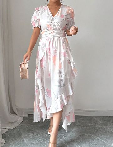 Rochie medie SHEIN, alb