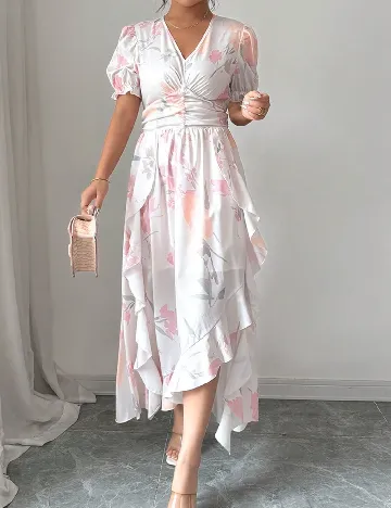 Rochie medie SHEIN, alb