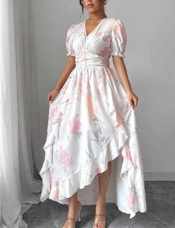 Rochie medie SHEIN, alb