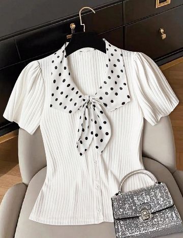 Tricou SHEIN CURVE, alb