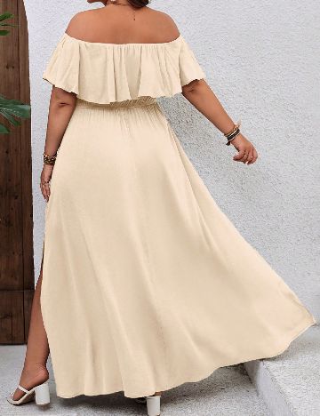 Rochie lunga SHEIN CURVE, crem