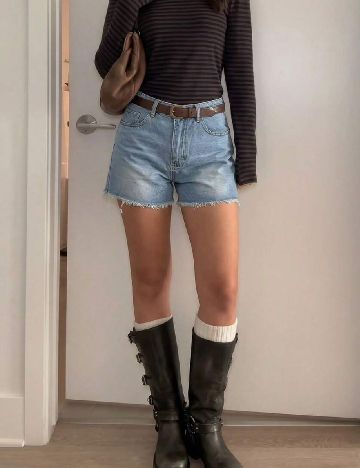 Pantaloni scurti SHEIN, albastru