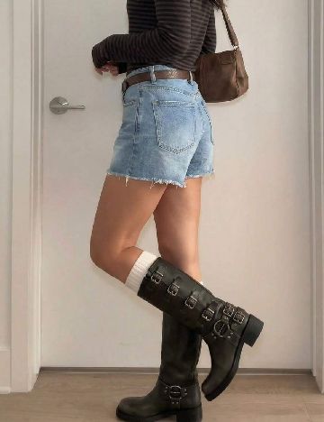 Pantaloni scurti SHEIN, albastru