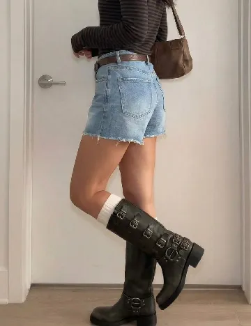 Pantaloni scurti SHEIN, albastru