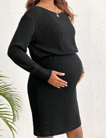 Rochie scurta SHEIN Maternity, negru