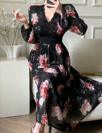 Rochie medie Dazy, negru