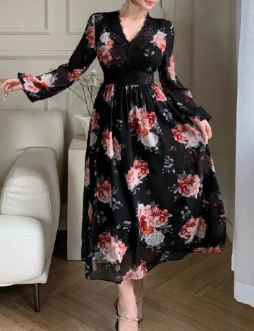 Rochie medie Dazy, negru