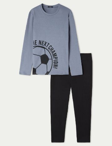 Pijama Tezenis, gri/negru