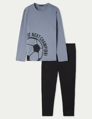 Pijama Tezenis, gri/negru
