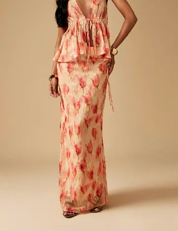 Fusta Missguided, portocaliu