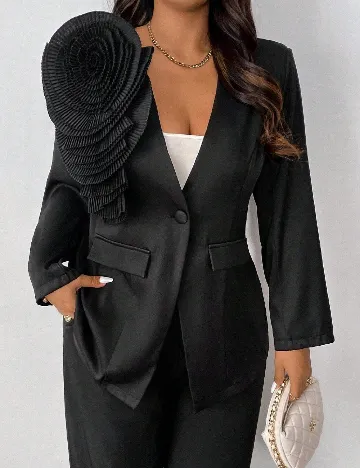 Sacou SHEIN CURVE, negru