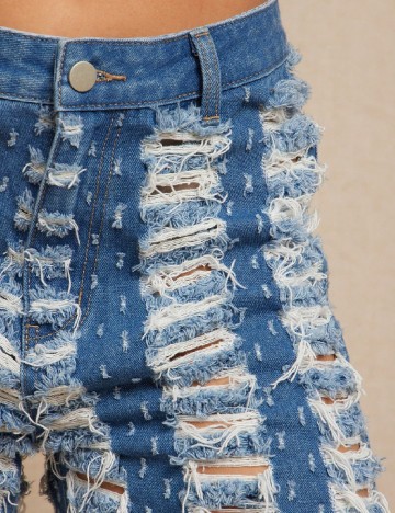 Pantaloni scurti SHEIN, albastru