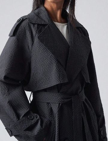 Trench SHEIN, negru