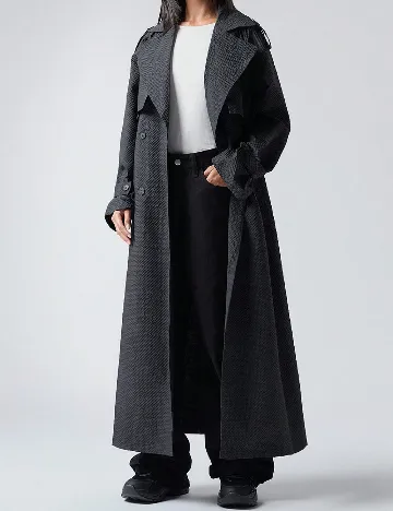 Trench SHEIN, negru