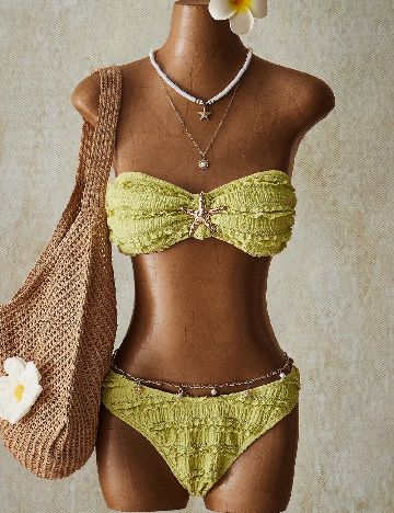 Costum de baie SHEIN, verde