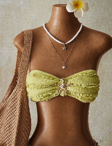 Costum de baie SHEIN, verde