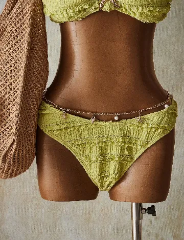 Costum de baie SHEIN, verde