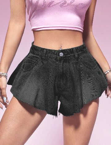 Pantaloni scurti SHEIN, gri inchis