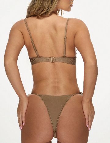 Costum de baie SHEIN, maro deschis