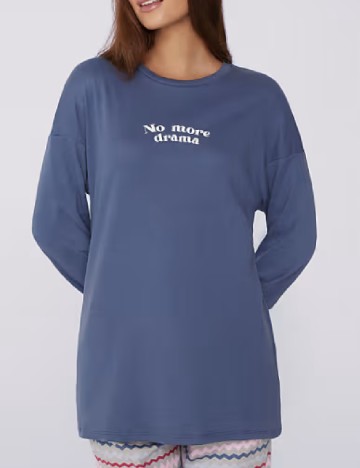 Bluza de pijama Tezenis, albastru