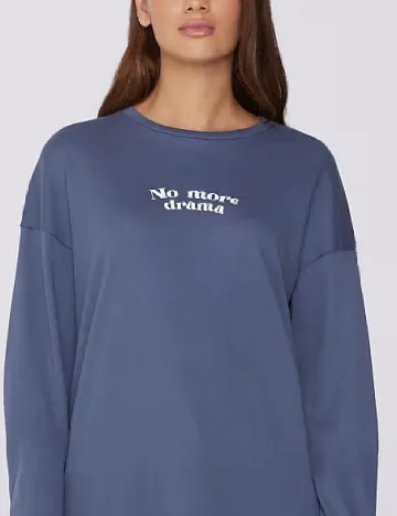 Bluza de pijama Tezenis, albastru