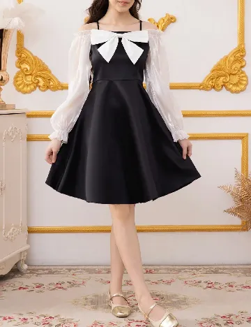 Rochie Shein Kids, negru/alb